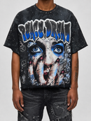 Men's BKYS ‘Peace Dream’ F-Terry Cropped T-Shirt in Black