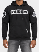 Black Las Vegas Raiders DIY Pick Stitch hoodie by Pro Standard featuring detailed stitching and Raiders logo on the front.
