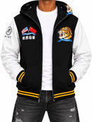 Men's Mint 'World Champions' black full zip-up hoodie, showing the front view with the hoodie and logo details.