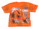 Men’s Rebel Denim 'One' Oversized French Terry T-shirt in Orange
