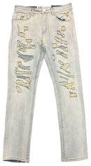 Waimea 'Flex' Distressed Skinny Denim in Bleach Wash