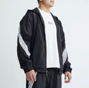 M. Society 'Outdoor' Nylon Zip Up Jacket in Black