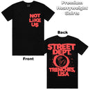 PG Apparel 'Not Like Us' T-Shirt (Black/Infared) NOT100 - FRESH N FITTED