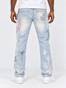Smoke Rise Smiley Doodle Denim (Kori Blue) JP26S425