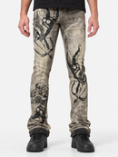 Waimea 'Cupid' Stacked Rhinestone Denim (Ant. Grey) M8567D