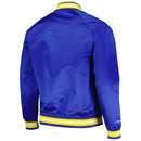 Mitchell & Ness Golden State Warriors Lightweight Satin Jacket (Royal) SJKT6296 - FRESH N FITTED