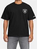 Black Pro Standard Las Vegas Raiders Billboard LCH drop shoulder T-shirt with Raiders logo and graphic design on the front.
