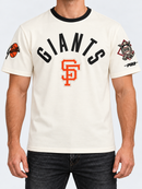 Pro Standard San Francisco Giants Modern Originals T-shirt in eggshell color, featuring team logo and design on front.