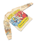 Men's Rebel Denim 'Mayham' Thermal Long Sleeve Shirt in Eggshell