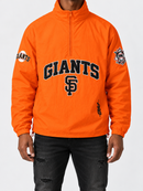 Pro Standard San Francisco Giants 'Pre Game' Zip Wind Jacket in Orange