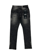 BLACK LIGHT Kids 'Applique' Slim Fit Denim in Black