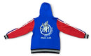 Men's mint blue 'Eternal Youth' full zip-up hoodie by MINT, showing front view with hood and zip closure.