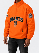Pro Standard San Francisco Giants 'Pre Game' Zip Wind Jacket in Orange