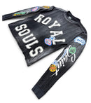 Rebel Minds 'Royal Souls' Long Sleeve Thermal Shirt in Black