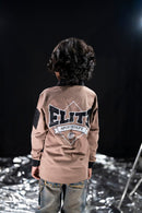 Elite Denim Kids 'Eternal Dreams' Polo Shirt in Brown