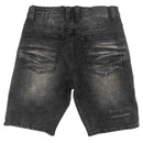 Makobi 'Prego' Denim Shorts (Black Wash) M904 - FRESH N FITTED