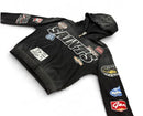 Men's BKYS 'Sports Academy' Zip-Up Hoodie in Black