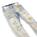 Jordan Craig Collins ‘Rip and Repair’ Denim in Iced Lager