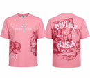 Highly Undrtd 'Divine Aura' T-Shirt in Pink