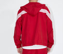 M. Society 'Outdoor' Nylon Zip Up Jacket in Crimson
