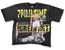 Men’s Rebel Denim 'Primetime' Oversized French Terry T-shirt in Black