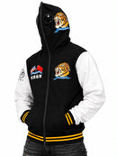 Men's Mint World Champions full zip-up hoodie in black, featuring a comfortable fit and sporty design.