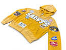 Men's BKYS 'Sports Academy' Zip-Up Hoodie in Golden Beige
