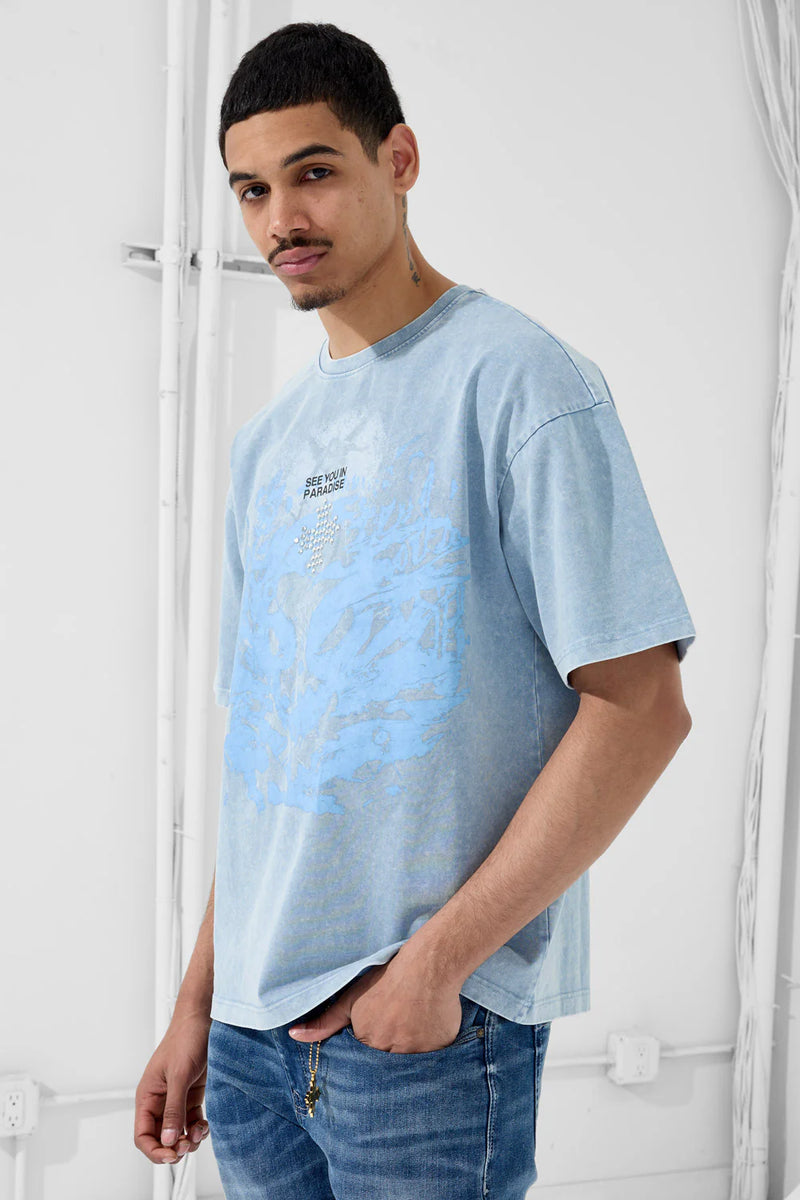 SYIP 'Reckoning' T-Shirt (Ice Blue) 9192A