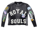 Rebel Minds 'Royal Souls' Long Sleeve Thermal Shirt in Black