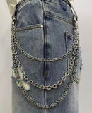 Kindred 'Links' Pocket Chain in Silver w/Teal