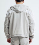 M. Society 'Outdoor' Nylon Zip Up Jacket in Grey