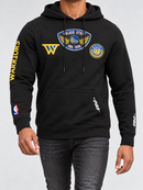 Black Pro Standard Golden State Warriors "Born For Sport" hoodie with front logo, casual fit, and soft fabric.