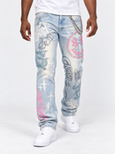 Smoke Rise Smiley Doodle Denim (Kori Blue) JP26S425