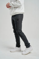 Spark Slim Fit Stretch Denim (Jet Black) S4403 - FRESH N FITTED
