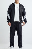 M. Society 'Outdoor' Nylon Zip Up Jacket in Black