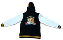 Men's Mint 'World Champions' full zip-up hoodie in black, featuring a front zipper and sporty design.