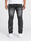 Evolution 'Slim Distressed Denim (Washed Black) EV-330212