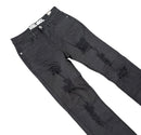 Rebel Minds 'Color' Twill Straight Fit Denim in Black