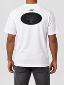 Pro Standard San Francisco 49ers Blackout drop shoulder T-shirt in white, featuring team logo and casual fit.