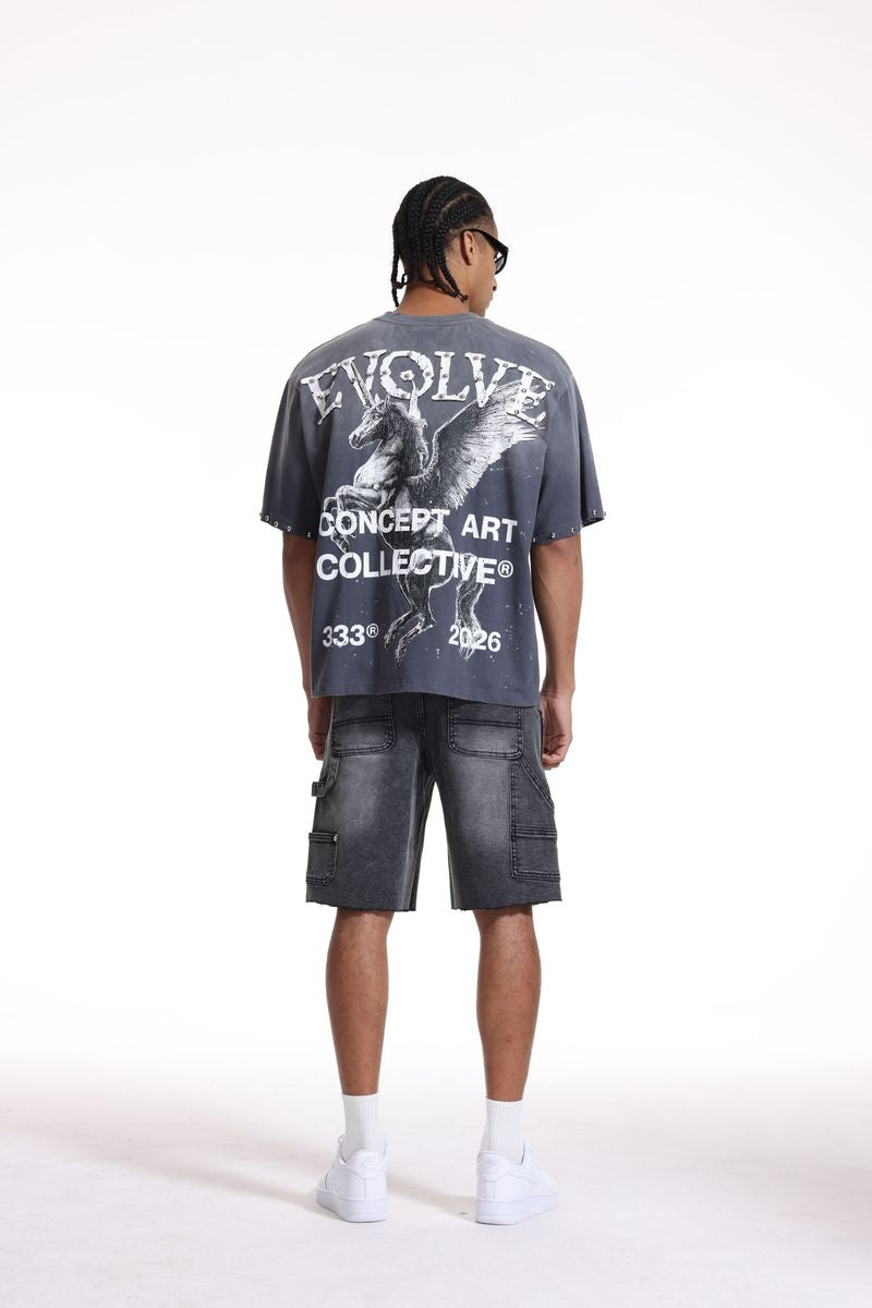 Concept LA 'Evolve' Premium T-Shirt (Grey Wash) CONT_2 | Fresh N