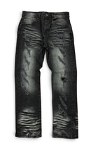 Spark 'R & R' Slim Straight Denim in Black Ash
