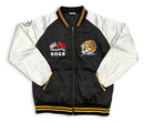 Men's Mint 'World Champions' zip-up jacket in black, featuring a sleek design and full front zipper.