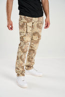 Taker 'Multi Pocket' Slim Straight Camo Pants (Desert Camo) T4093 - FRESH N FITTED