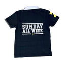 KRYPT Kids 'Sunday' Polo Shirt in Black