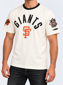 Pro Standard San Francisco Giants Modern Originals T-Shirt in eggshell color, featuring team logo and classic baseball design.