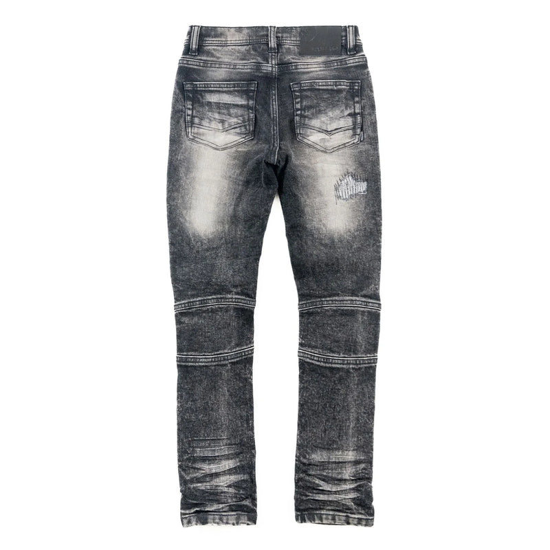 Makobi Kids 'Rick Biker' Denim (Washed Black) B1786