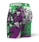 PSD 'The Clown Prince' Boxers in Green w/Purple