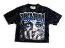 Men's BKYS ‘Peace Dream’ F-Terry Cropped T-Shirt in Black