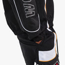 Men's Copper Rivet 'World Wide' Windbreaker Zip-Up Jacket in Black