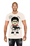 George V 'Scarface' Tee (White) GV-S2728 - FRESH N FITTED